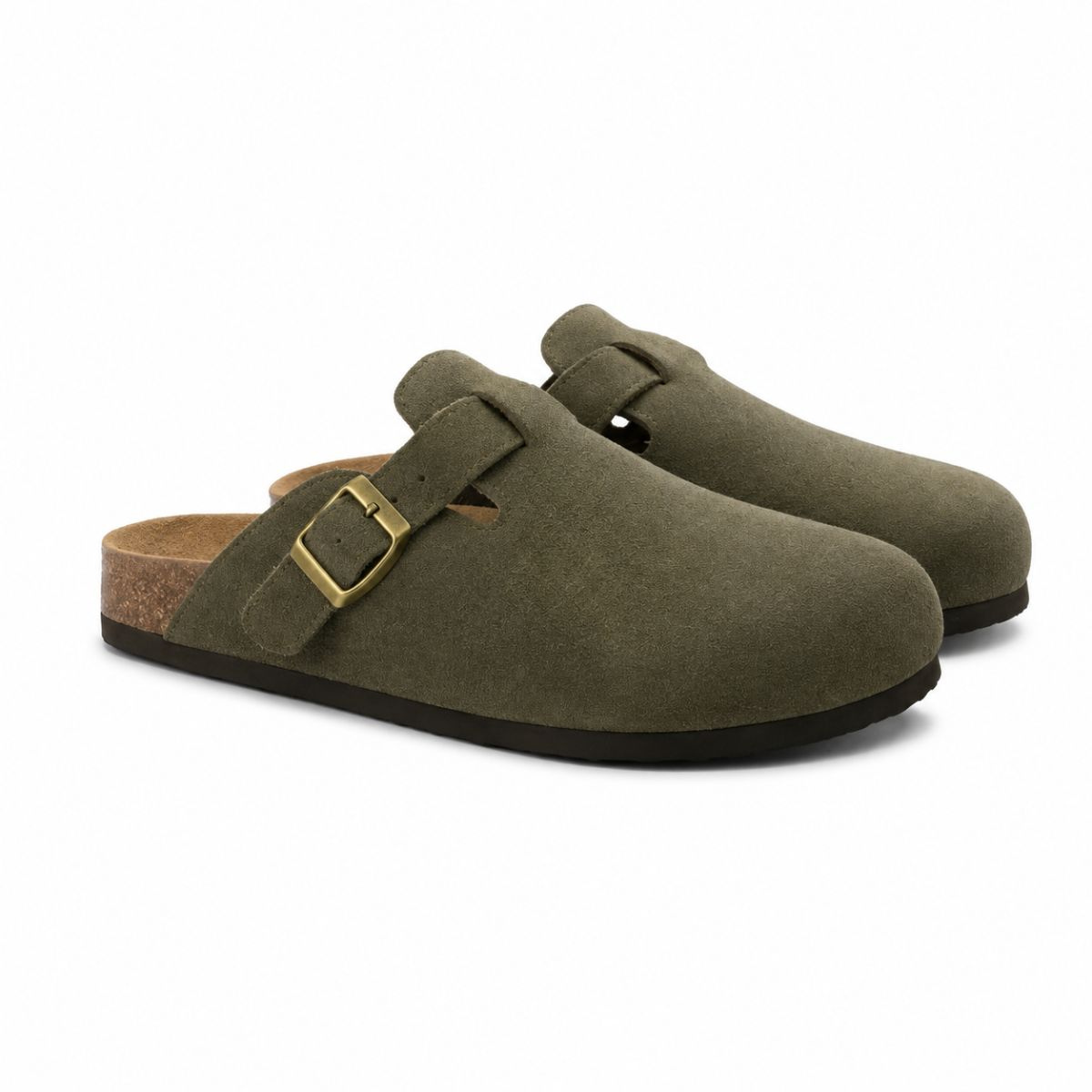 Elba Sandalen – Clogs aus Wildleder