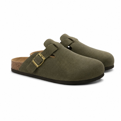 Elba Sandalen – Clogs aus Wildleder