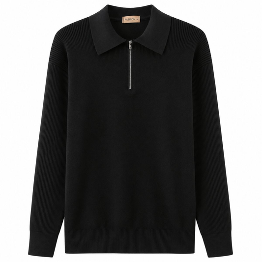 Braemar Kaschmir-Half-Zip-Polo-Pullover