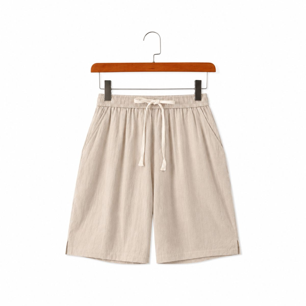 Solvane Leinen-Shorts mit Kordelzug